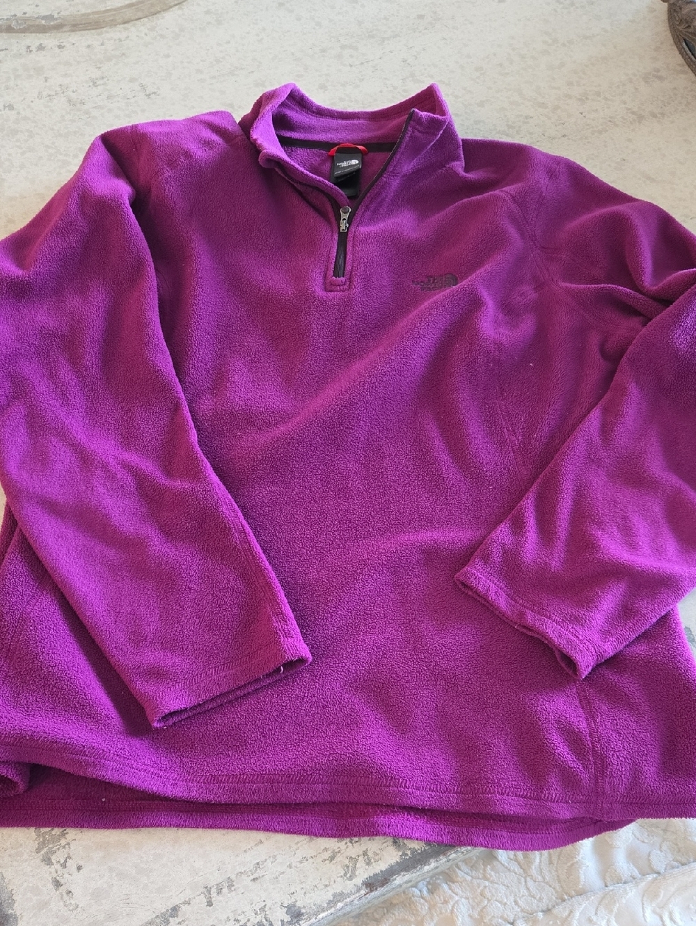 The North Face Women’s Wine Quarter-Zip Fleece Pullover, XL